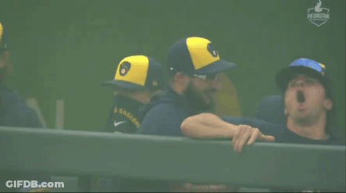 Man In Hat Saying J. Baseball GIF