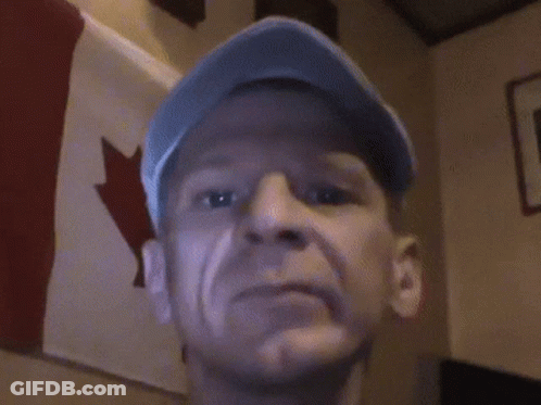 Man In Hat Saying No Dzień Dobry Ogółem GIF