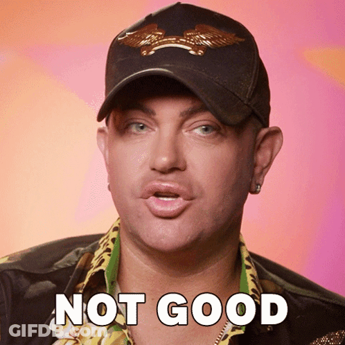 Man In Hat Saying Not Good GIF
