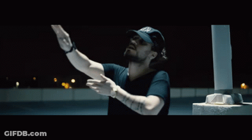 Man In Hat Saying NY Pointing GIF