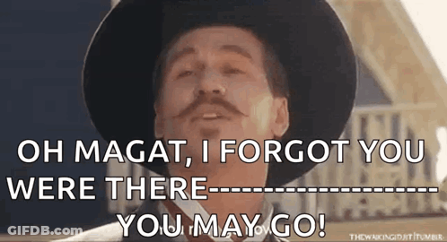 Man In Hat Saying Oh Magat I Forgot You Were There GIF