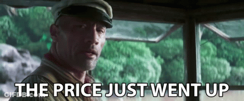 Man In Hat Saying Price Just Went Up GIF
