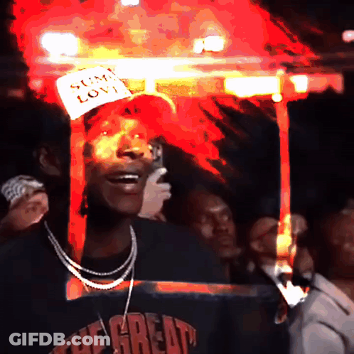Man In Hat Saying Som Love GIF