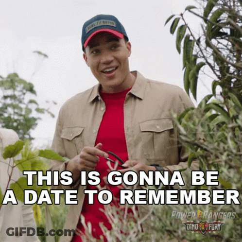 Man In Hat Saying This Is Gonna Be A Date To Remember Power Rangers GIF