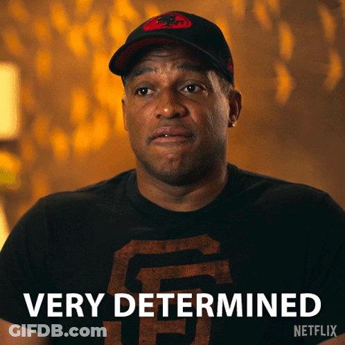 Man In Hat Saying Very Determined GIF