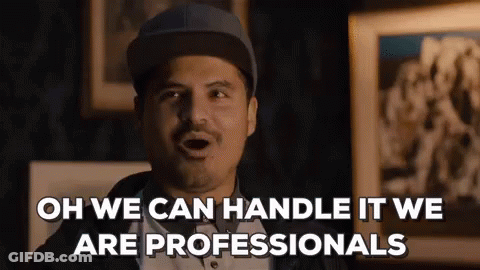 Man In Hat Saying We Are Professionals GIF