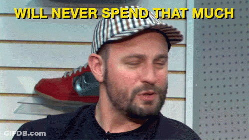 Man In Hat Saying Will Never Spend That Much GIF