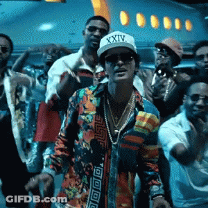 Man In Hat Saying XXIV Stands In Crowd GIF