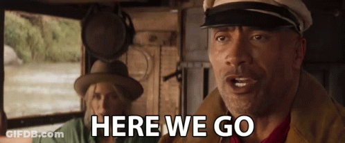 Man In Hat Says Here We Go GIF