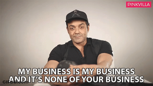 Man In Hat Says My Business Is My Business GIF