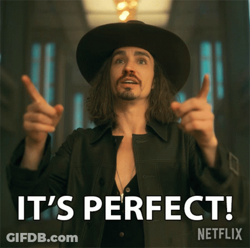 Man In Hat Says Perfect On Netflix Poster GIF