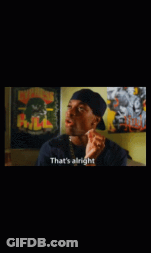 Man In Hat Says That's Alright Smoking Cigarette GIF