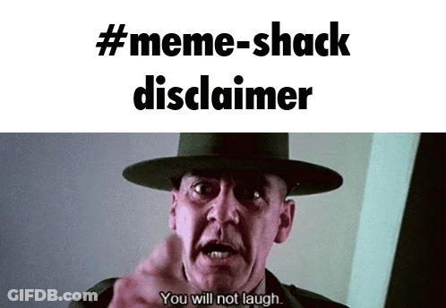 Man In Hat Says You Will Not Laugh Under Meme-Shack Disclaimer GIF