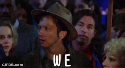 Man In Hat Standing Before Crowd Saying Again GIF