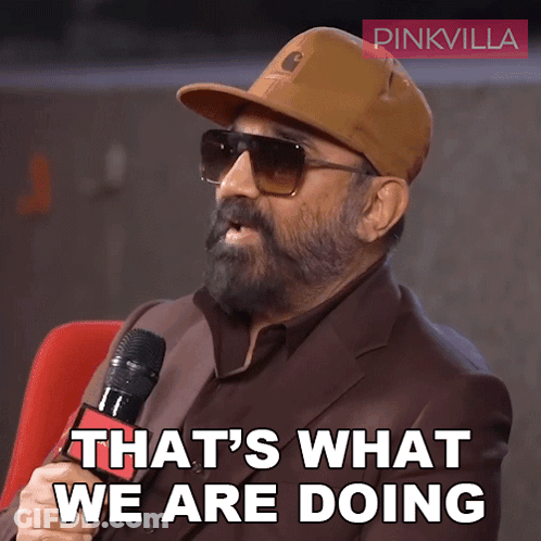 Man In Hat Sunglasses Says That's What We Are Doing GIF
