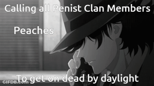 Man In Hat Talking On Walkie Talkie Calling All Penist Clan Members GIF