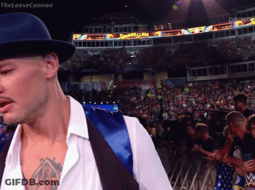 Man In Hat The Loose Cannon Wrestling GIF