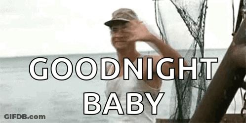 Man In Hat Waving On Boat GIF
