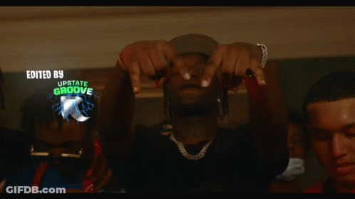 Man In Hat With Edited By Upstate Groove GIF