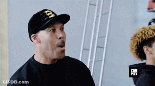 Man In Hat With Letter B Surprised GIF