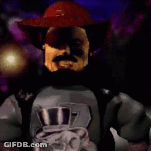 Man In Hat With Letter E Holding Cup GIF
