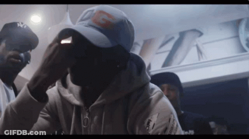 Man In Hat With Letter G GIF
