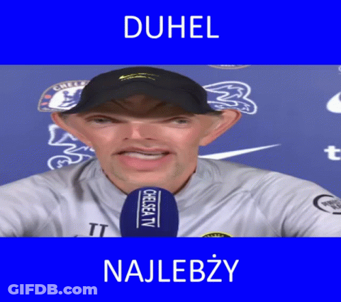 Man In Hat With Microphone Saying Duhel GIF