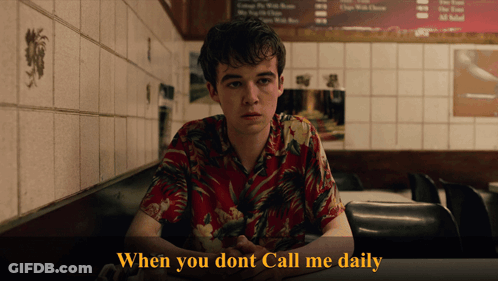 Man In Hawaiian Shirt Saying When You Dont Call Me Daily GIF