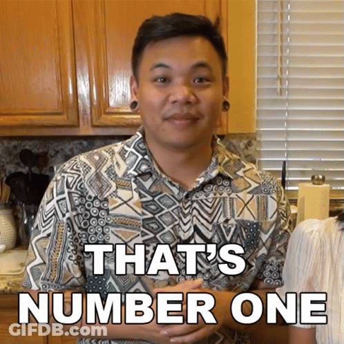 Man In Hawaiian Shirt Says That's Number One GIF