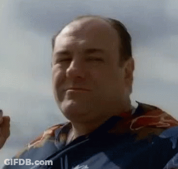 Man In Hawaiian Shirt Smoking GIF