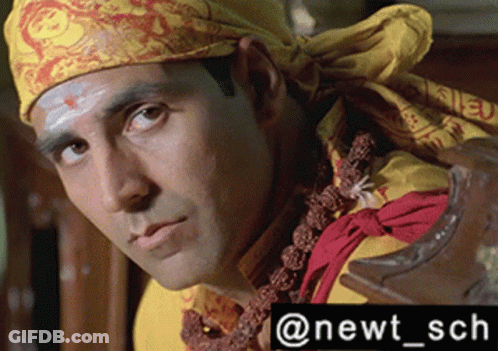Man In Head Scarf And Necklace @Newt_sch GIF