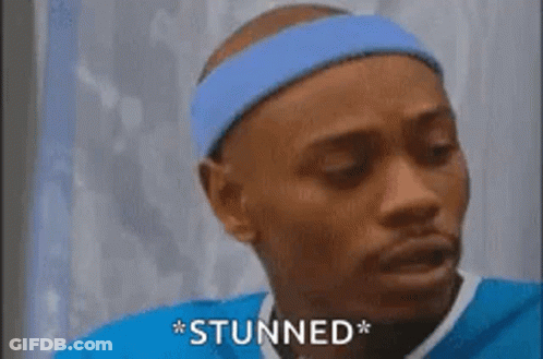 Man In Headband And Blue Jersey Stunned GIF