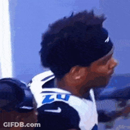 Man In Headband And Number 7 Jersey GIF