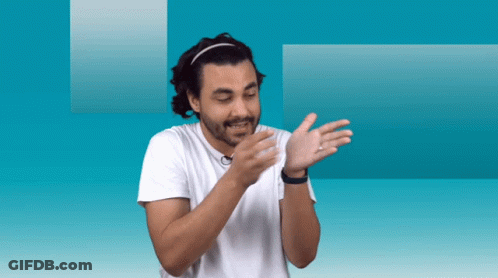 Man In Headband And White Shirt Clapping GIF