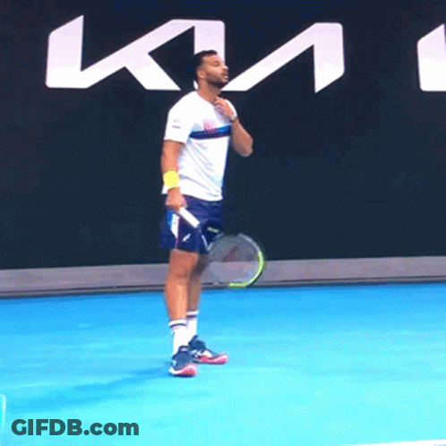 Man In Headband At Basketball Court GIF