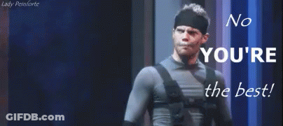 Man In Headband Pointing No You're The Best GIF