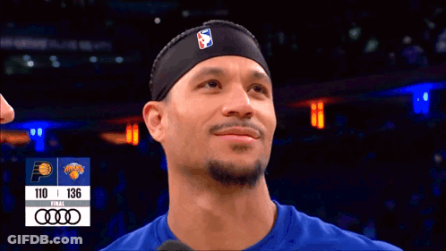 Man In Headband With Basketball Logo GIF
