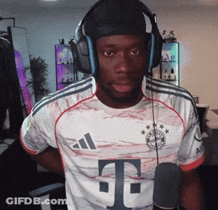 Man In Headphones And Adidas Shirt With Letter T GIF