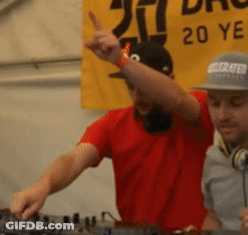 Man In Headphones And Black Hoodie Making Face GIF