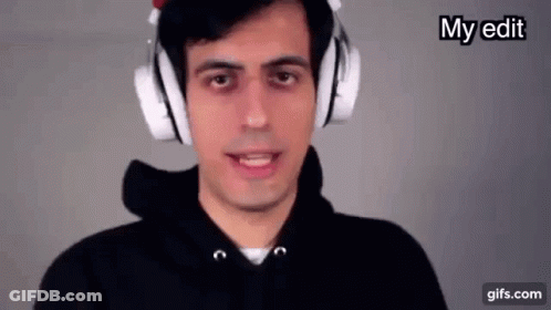 Man In Headphones And Black Hoodie Making Face GIF
