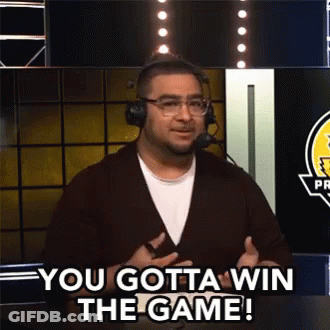 Man In Headphones And Glasses Saying You Gotta Win The Game GIF