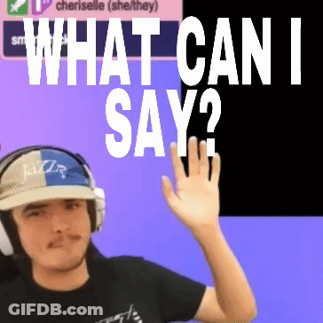Man In Headphones And Hat Saying What Can I Say GIF