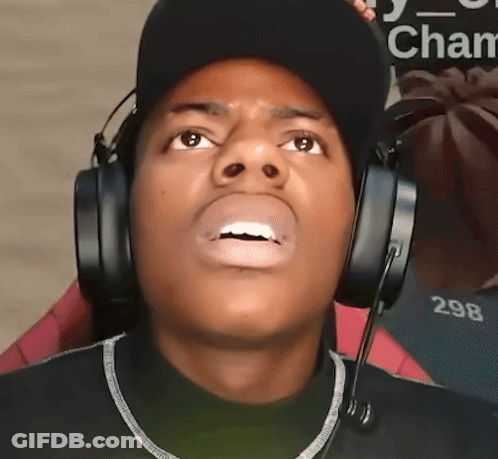 Man In Headphones And Hat With Number 298 GIF