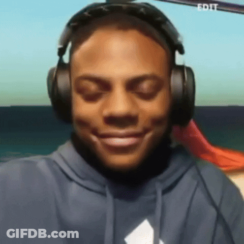 Man In Headphones And Hoodie Saying Edit GIF