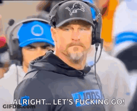 Man In Headphones And Lion Hat Says Alright Let's Fucking Go GIF
