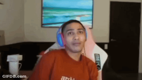 Man In Headphones And Merica Shirt GIF