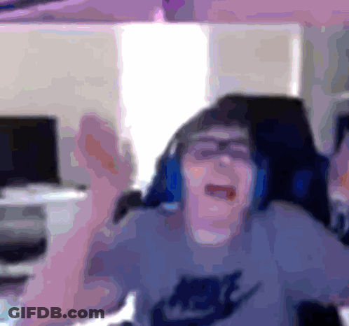Man In Headphones And Nike Shirt GIF