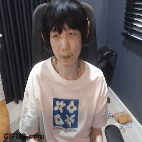 Man In Headphones And Noda Exchange T-Shirt GIF