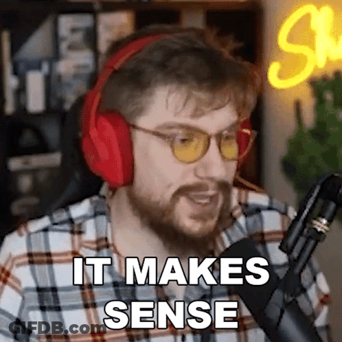 Man In Headphones And Sunglasses Talking Into Microphone GIF