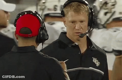 Man In Headphones And UCF Shirt GIF